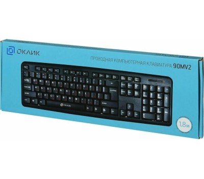 Клавиатура проводная ОКЛИК 90MV2 черный USB