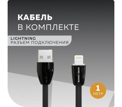 АЗУ MORE CHOICE (4627151191393) AC22i 2USB 2.4A для 8-pin Black