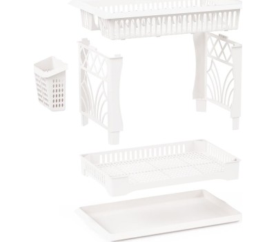 Сушилка для посуды АЛЬТЕРНАТИВА М8709 Мечта хозяйки №1 белый