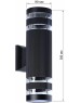 Светльник SMARTBUY ( SBL-WLBK4-2E27) настенный E27*2 -Black/IP65
