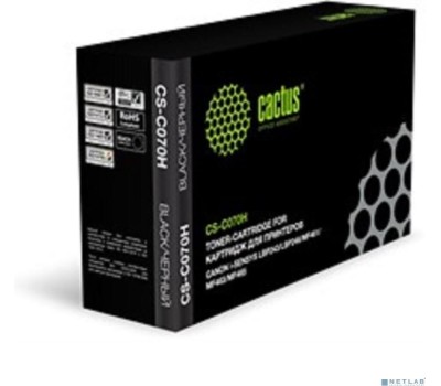 CACTUS Картридж лазерный CS-C070H 070H черный (10200стр.) для Canon i-SENSYS LBP243/LBP246/MF461/MF463/MF465