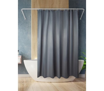 Штора для ванной ЕГ (540) LINEN Штора для ванной Серая