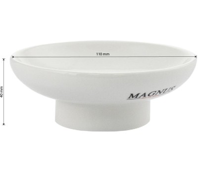 Аксессуары для ванной комнаты и туалета MAGNUS 85004-C Мыльница керамическая, запаска
