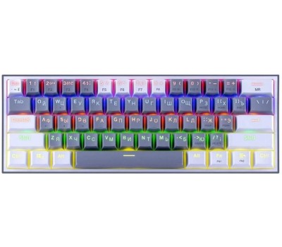 Клавиатура REDRAGON (72602) Fizz RU,Rainbow,melt-gold свитчи, механическая
