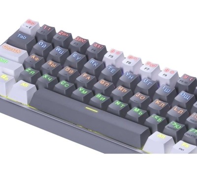 Клавиатура REDRAGON (72602) Fizz RU,Rainbow,melt-gold свитчи, механическая