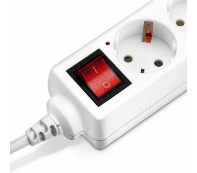 Сетевой удлинитель BURO BU-PS5.5/W, 5м, белый