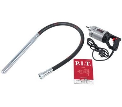 Вибратор электрический P.I.T. Вибратор для бетона электрич. P31035 (1100 Вт, 1300 об/мин, булава 1,5м, Ø35мм)
