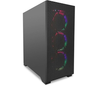 Системный блок IRU Компьютер Tactio 520B6GP AMD Ryzen 5 7600, DDR5 32ГБ, 1ТБ SSD, NVIDIA GeForce RTX 5060 - 8 ГБ, FreeDOS, черный [2130958]