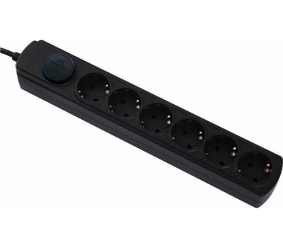 Сетевой фильтр IPPON Сетевой фильтр BK-6-EU-5-16-B, 5м, черный