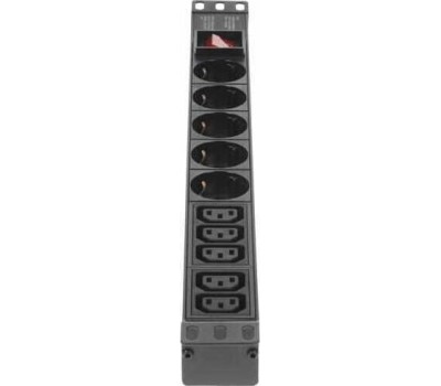 Exegate EX280866RUS Блок розеток ExeGate ServerPro PDU-19H008 Al-5C135S-C14-SW, 19