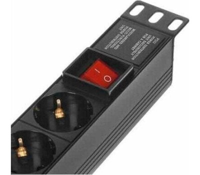 Exegate EX280866RUS Блок розеток ExeGate ServerPro PDU-19H008 Al-5C135S-C14-SW, 19