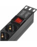 Exegate EX280866RUS Блок розеток ExeGate ServerPro PDU-19H008 Al-5C135S-C14-SW, 19