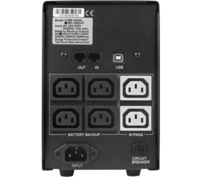 PowerCom Imperial IMD-2000AP ИБП {Line-Interactive, 2000VA / 1200W, Tower, 6 xC13: 4 с резервным питанием + 2 с фильтрацией, LCD, USB} (507313)