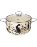 Кастрюля AGNESS КАСТРЮЛЯ ЭМАЛИРОВАННАЯ СО СТЕКЛЯННОЙ КРЫШКОЙ СЕРИЯ 