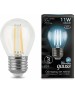 GAUSS Лампа LED E27, шар, 11Вт, одна шт. [105802211]