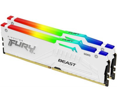 Оперативная память KINGSTON Оперативная память Fury Beast KF564C32BWEA-16 DDR5 - 1x 16ГБ 6400МГц, DIMM, White, Ret