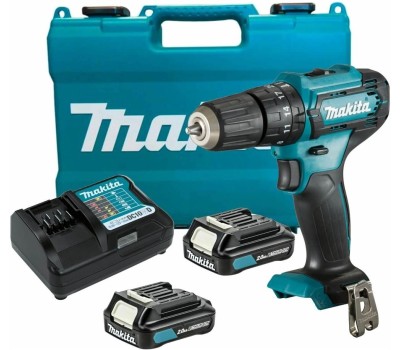 MAKITA Ударная дрель-шуруповерт HP333DWAE, 2Ач, с двумя аккумуляторами