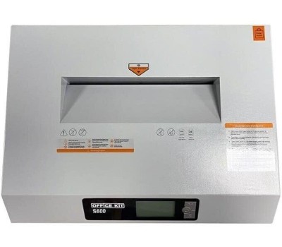 шредеры OFFICE KIT Уничтожитель бумаг S600 3,9, P-2, 3.9мм, 40 лист. одновременно, 60л [ok3900s600]