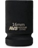 Головка торцевая AVS TOOLS Головка торцевая ударная 6-гранная 1/2''DR (16 мм) AVS H01216I
