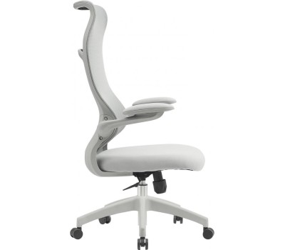 Кресло компьютерное CACTUS Кресло CS-GMC505-GY, сетка/ткань, до 100кг, откидные подлокотники, серый