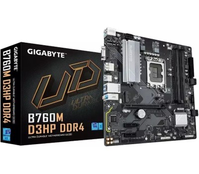 Материнская плата Gigabyte B760M D3HP DDR4 {Soc-1700, Intel B760, 4xDDR4 mATX, Ret}