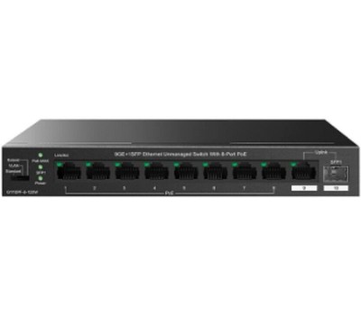 Коммутатор TENDA Коммутатор 8PORT 9GE+1SFP POE G1110PF-8-120W IP-COM
