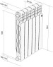Радиатор ROYAL THERMO Радиатор Revolution Bimetall 500 2.0/Silver Satin – 4 секц