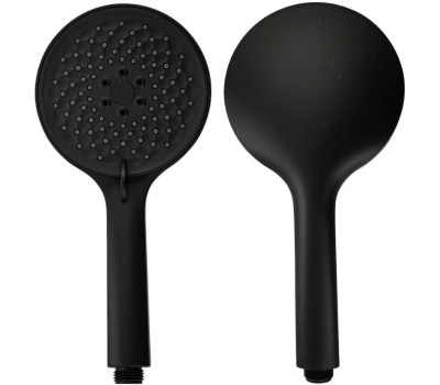 GFmark - Лейка душевая массажная, круглая, черная матовая, 3 режима 6084