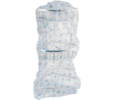 САНАКС - Полочка угловая, овальная, тройная, 25х22х18 см, из нержавеющей стали 75058