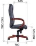 Кресло компьютерное EVERPROF Monaco Wood Экокожа Черный