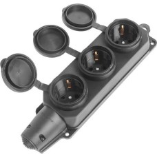 розетка SMARTBUY (SBE-16-3-00-R) розетка, прямая 3-местная