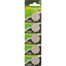 Литиевые дисковые батарейки GP (10805) CR2430-2C5 (CR2430)
