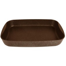 Противень KUKMARA пмк02а а/пр литой 36,5х26х5,5см Кофейный мрамор