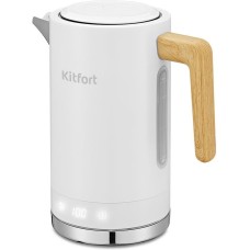 KITFORT Чайник электрический КТ-6189, 2200Вт, белый
