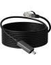 BURO Кабель BU-USB-C-LAN100-2m, USB Type-C (m) (прямой) - RJ-45 (m) (прямой), GOLD , 2м, пакет, черный