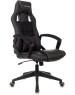 Кресло компьютерное игровое ZOMBIE Кресло игровое Arena черный ткань/эко.кожа крестов. пластик