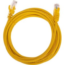 REXANT Шнур коммутационный патч-корд U/UTP, CAT 5e, RJ45-RJ45, 26AWG, LSZH, желтый, 3м