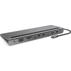 BELKIN Док-станция Connect USB-C 11-in-1 Multiport Dock. Цвет: серый