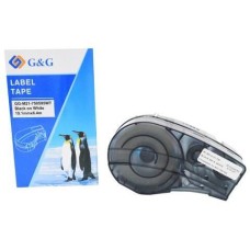 Картридж G&G Картридж GG-M21-750595WT, 19.1мм, черный шрифт, белый фон, 6.4м ( GG-M21-750595WT