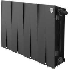 Радиатор ROYAL THERMO Радиатор биметаллический PianoForte 300 Чёрный VR80 - 8 секц