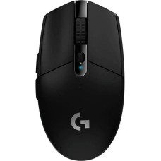 LOGITECH Мышь Мышь игровая G304 Lightspeed Black черная, 200-12000dpi, беспроводная 2.4GHz, USB приемник LIGHTSPEED™, 6 программируемых кнопок, под обе руки