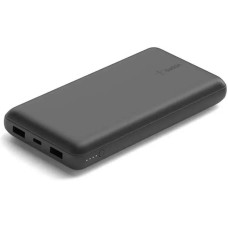BELKIN Внешний аккумулятор Power Bank 20000mAh 2*USB-A&USB-C 15W. Цвет: черный