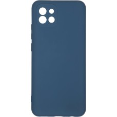 BORASCO Чехол (клип-кейс) для Samsung Galaxy A03 Microfiber Case синий (70093)