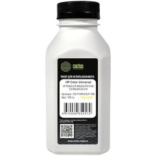 CACTUS Тонер CS-THPCHUY-100 желтый флакон 100гр. для принтера HP Color Universal CF540A/CF400A/CF410A/CF400A/CE310