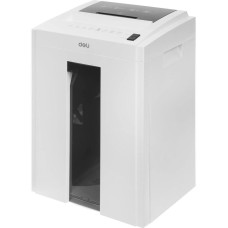 DELI Шредер 9953 белый (секр.P-5) фрагменты 8лист. 23лтр. скрепки скобы пл.карты CD