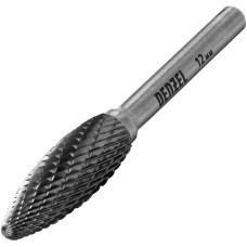 DENZEL Борфреза по металлу твердосплавная, элипсообразная, тип-H, 12 мм 72063