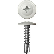 ЗУБР ПШМ-С 9003 16 х 4.2 мм, белый, 500 шт (0,83 кг.), саморез с пресс-шайбой и сверлом (300211-42-016-9003)