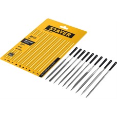 STAYER 140 мм, 10 предм., набор надфилей, Professional (16011-H10)