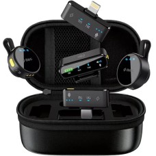 TTEC Беспроводная универсальная микрофонная система петличного типа GoMic Pro Plug&Play Universal Wireless Lavalier Microphone Kit. Цвет: черный