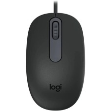 LOGITECH Мышь проводная M86, оптическая, USB, 8000dpi, черный [910-007661]